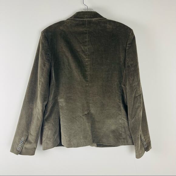 Rafaella vintage green corduroy preppy academia button blazer jacket 14 - Picture 4 of 5